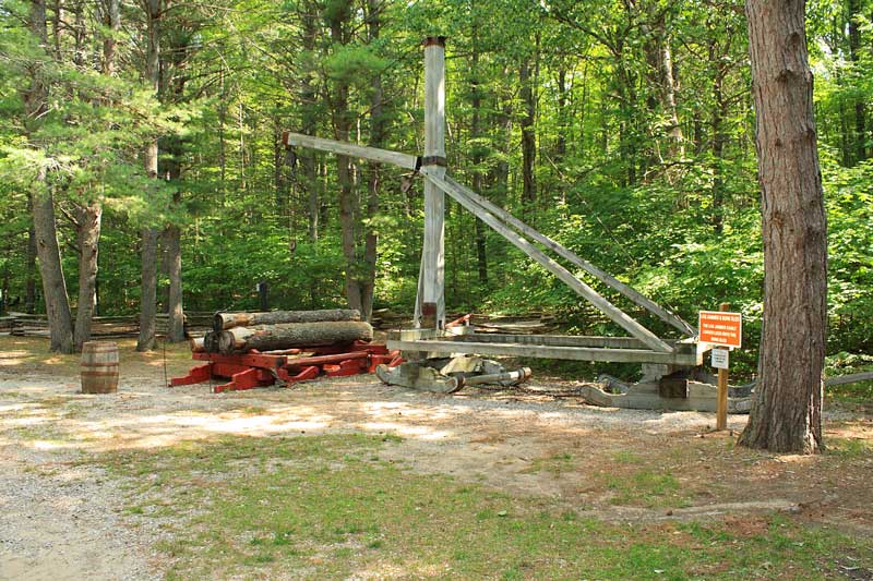 outside the logging museum